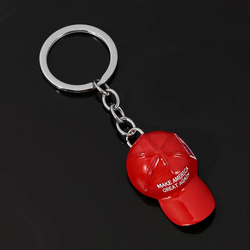 Trump Red Hat Pendant Keychain