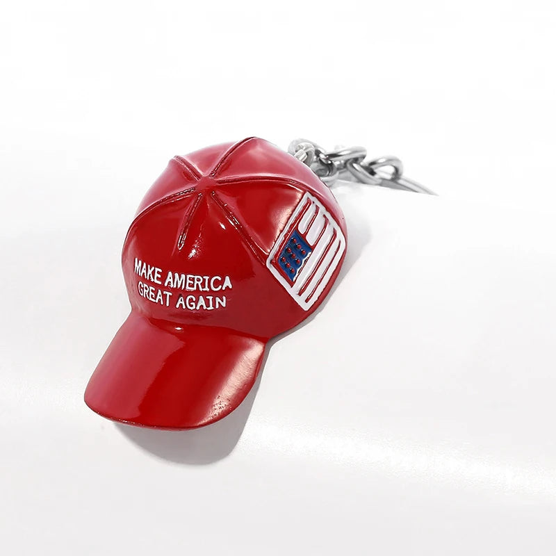 Trump Red Hat Pendant Keychain